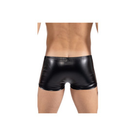 Boxer noir Black Desire en simili cuir 